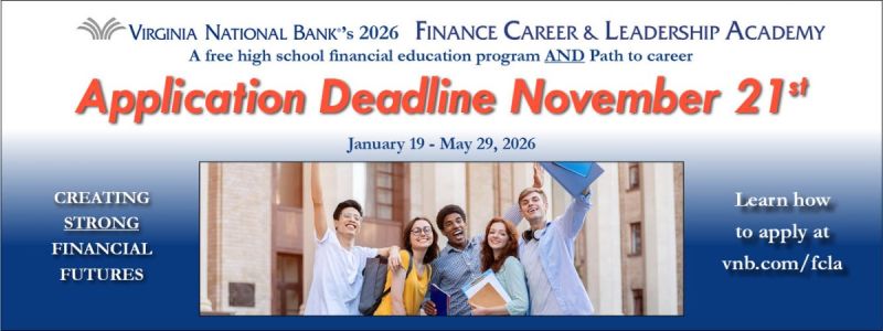 Finance Career & Leadership Academy Application Deadline November 21