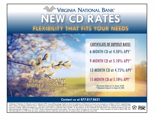 CD Rates at VNB